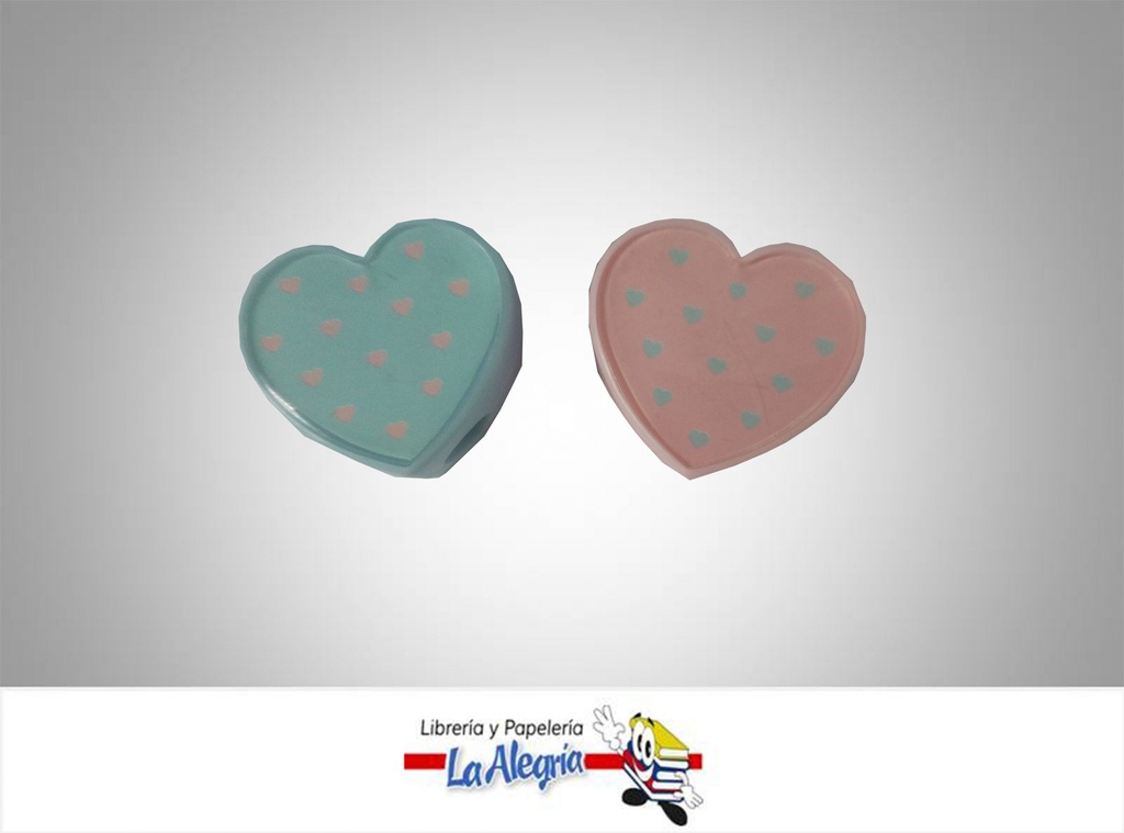 SACAPUNTA C/DEP PLASTICO CORAZON MARCA S/M   