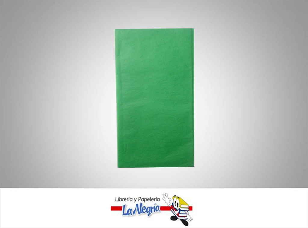 PAPEL SEDA 50X70 CM VERDE LIMON PLIEGO MARCA S/M   