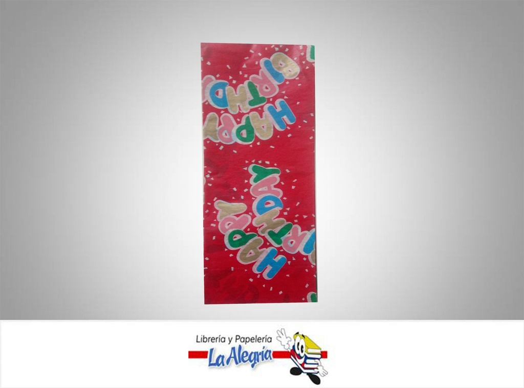 PAPEL SEDA 50X70 CM HAPPY BIRTHDAY PLIEG MARCA S/M   