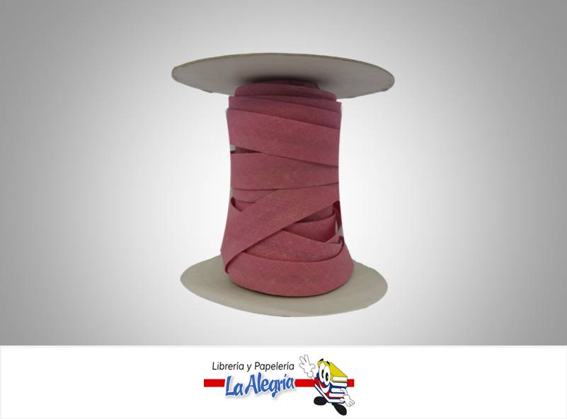 CINTA SESGO 15MM ROSA PASTEL XMETRO MARCA S/M   