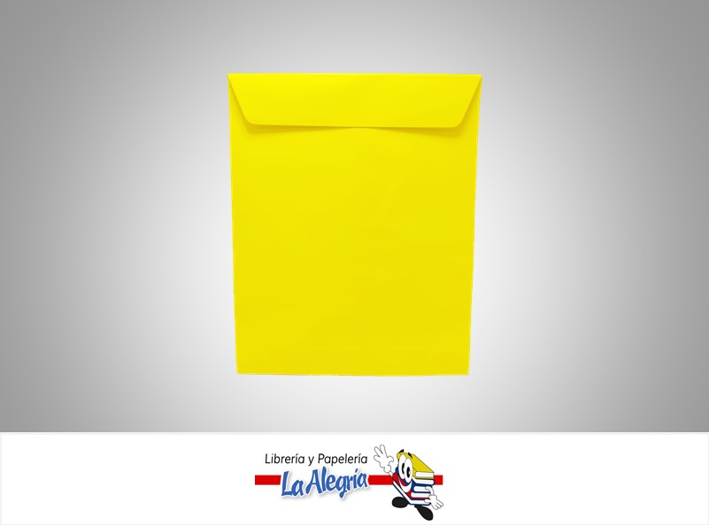 SOBRE CARTA 23X29 CM AMARILLO UND MARCA S/M   