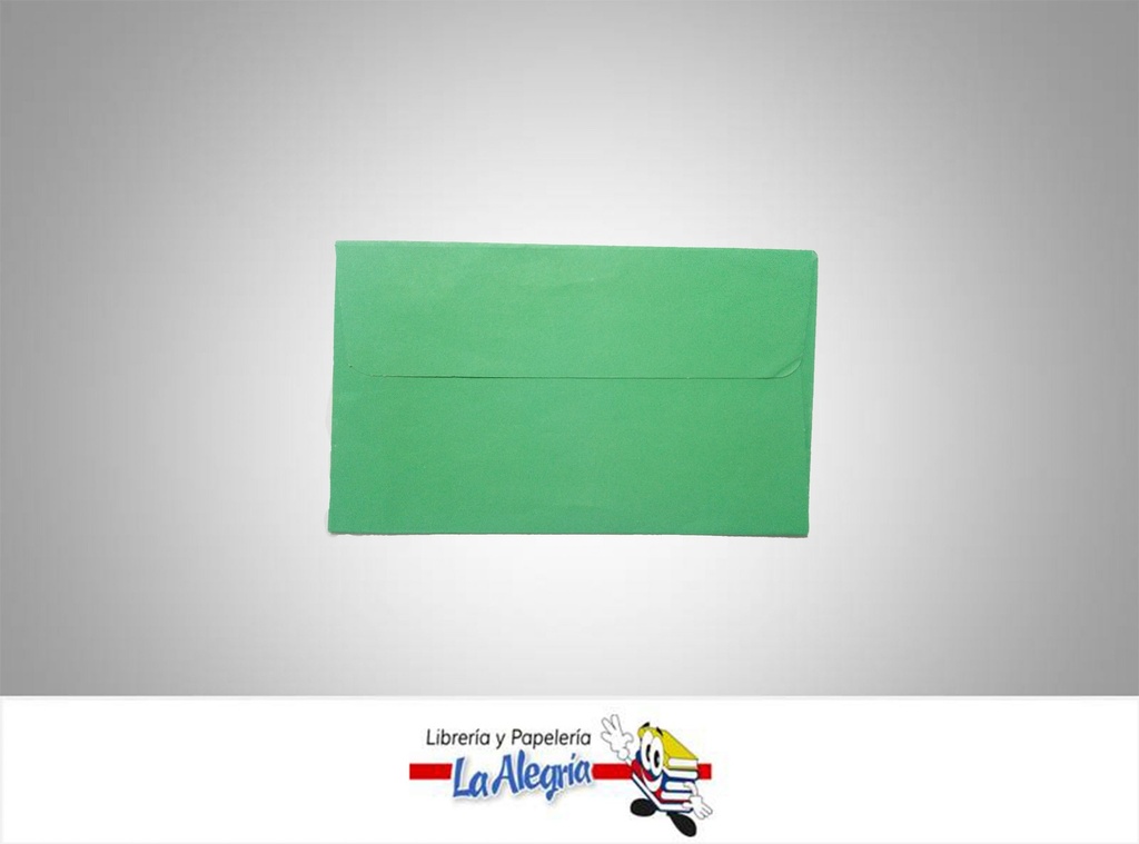 SOBRE 9,2X5,9 CM VERDE UND MARCA S/M   
