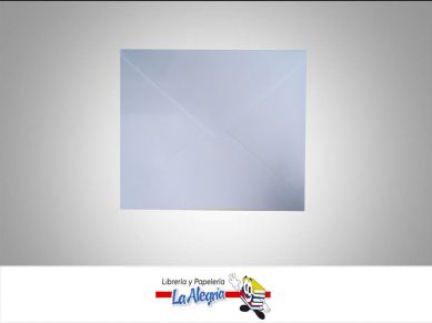 SOBRE 13X10,3 CM BLANCO UND MARCA S/M   