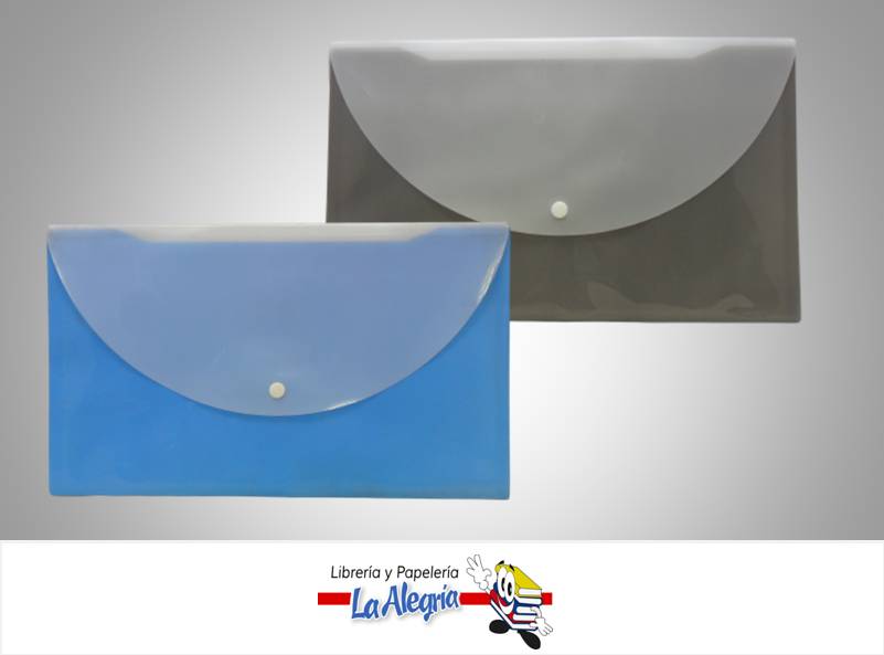 SOBRE PLASTICO CON BROCHE SP-1006 OFICIO MARCA S/M