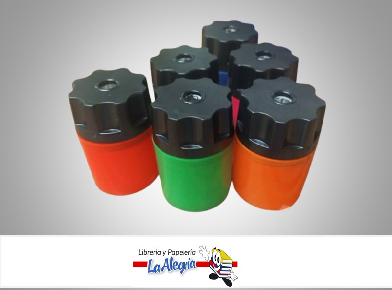 SACAPUNTA METAL CON DEPOSITO PLASTICO UN MARCA STAR   