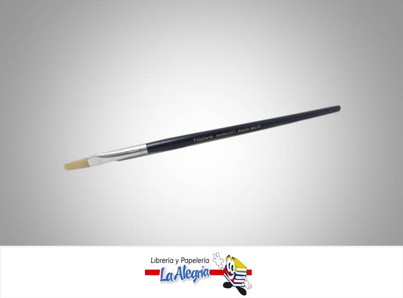 PINCEL PLANO MANGO CORTO 577 N 10 UND MARCA TODY   