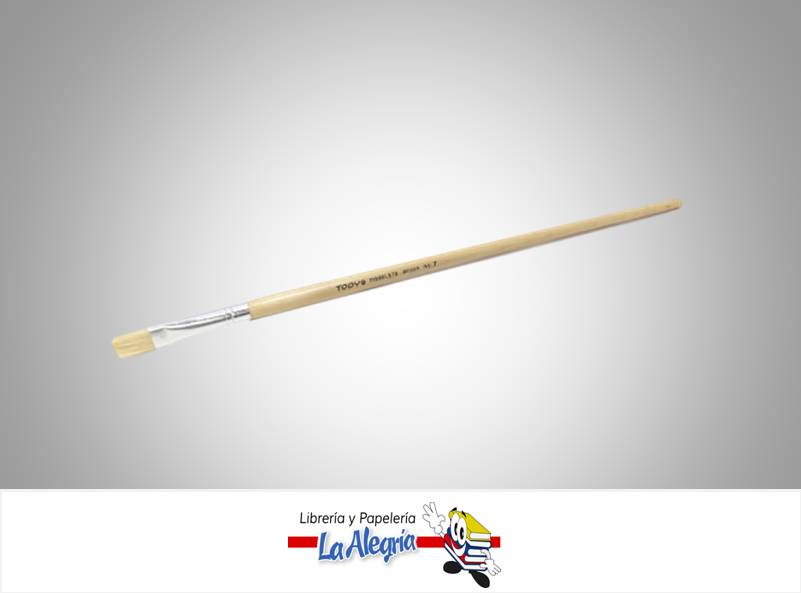 PINCEL PLANO MANGO LARGO 579 N 07 UND MARCA TODY   