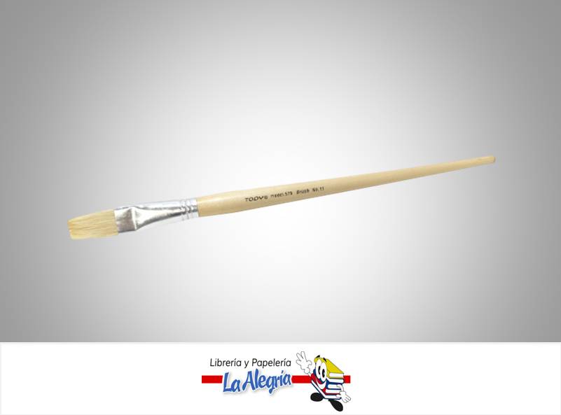 PINCEL PLANO MANGO LARGO 579 N 11 UND MARCA TODY   