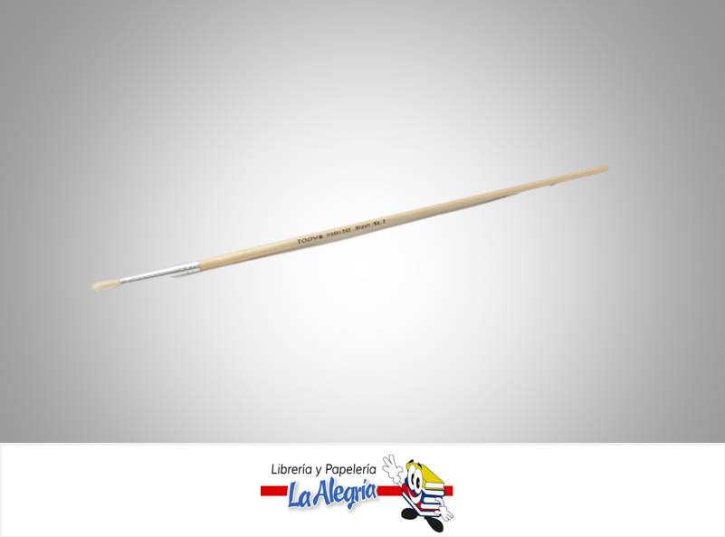 PINCEL REDONDO MANGO LARGO 582 N01 UND MARCA TODY   