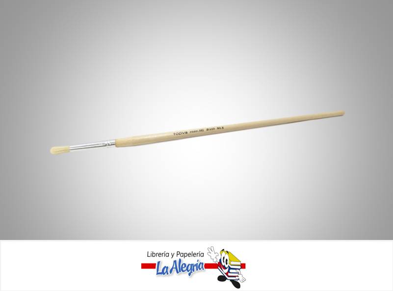 PINCEL REDONDO MANGO LARGO 582 N06 UND MARCA TODY   