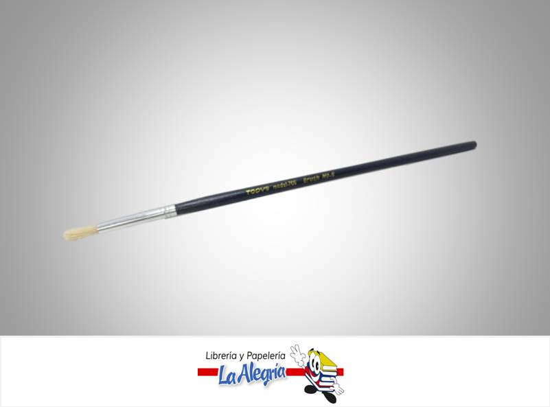 PINCEL REDONDO MANGO CORTO 766 N06 UND MARCA TODY   