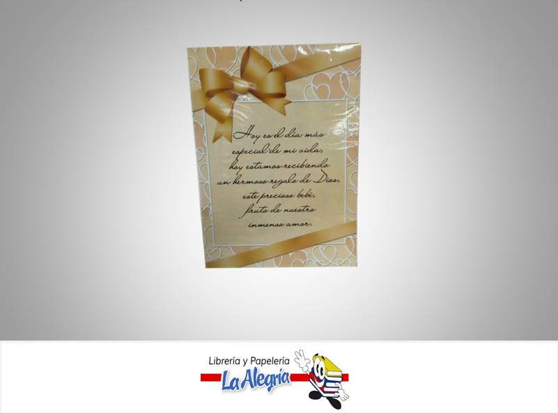 TARJETA DE REGALO 18X26 SURTIDAS MARCA S/M   