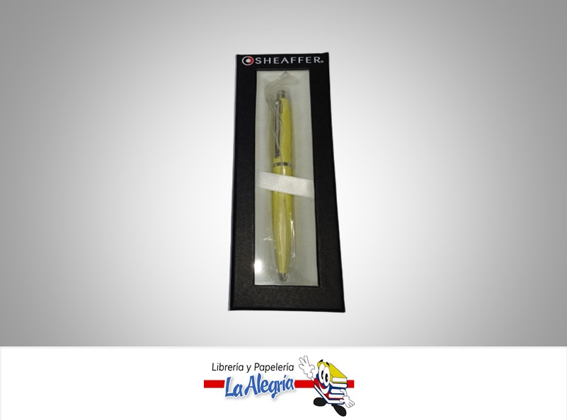 BOLIGRAFO RETRACTIL VFM CROMADO AMARILLO MARCA SHEAFFER