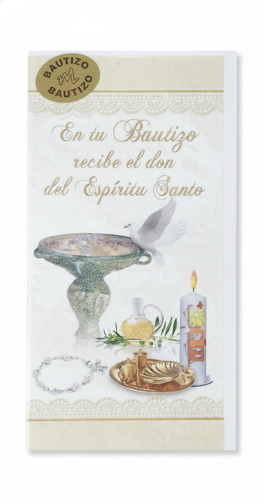 TARJETAS BAUTIZO CON SOBRE    