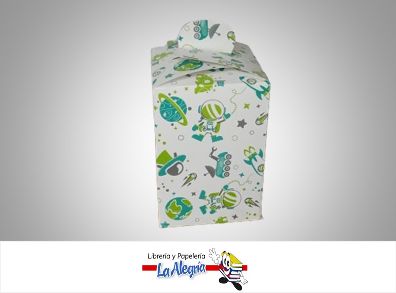 CAJA DE REGALO TREVI N°3 RAGAZZI ESPACIAL TIPO A 11.2X11.2X16CM MARCA PRESTO PACK