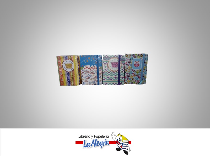LIBRETA NOTA EMPASTADA NB1705A7; 7.5X10,5CM ESTAMPADA MARCA POINTER