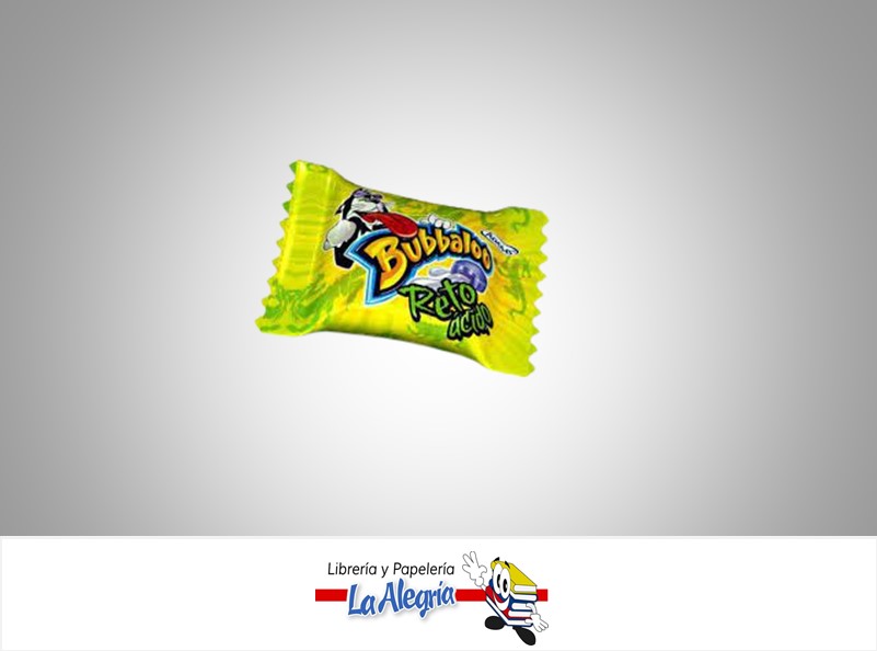 CHICLET BUBBALOO RETO ACIDO UND MARCA ADAMS
