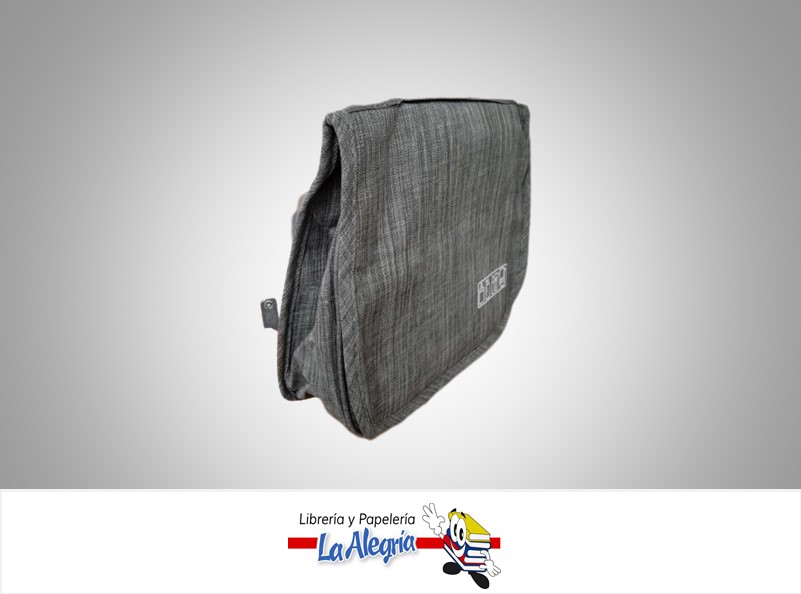 LONCHERA OXFORD ZIPPER GRIS MARCA S/M