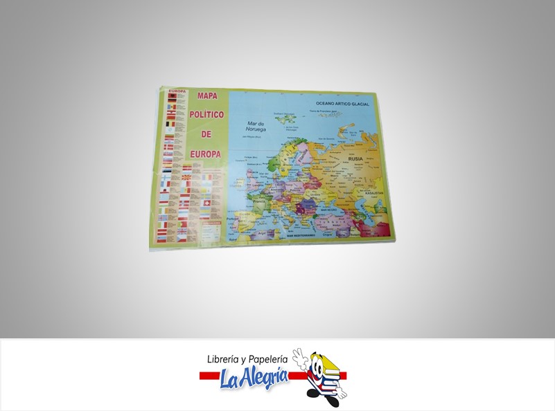 AFICHE GRANDE MAPA POLITICO EUROPA UND MARCA S/M