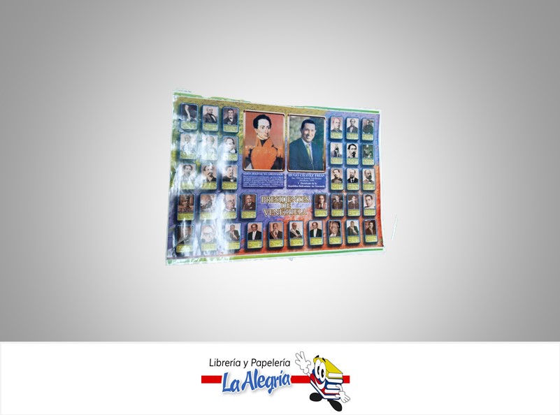 AFICHE GRANDE PRESIDENTES DE VENEZUELA MARCA S/M