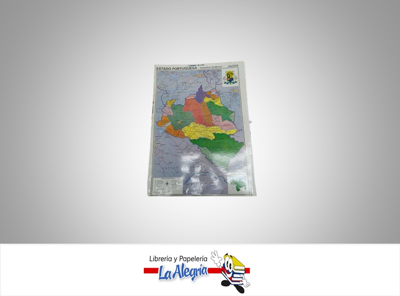 AFICHE GRANDE MAPA EDO PORTUGUESA MARCA S/M