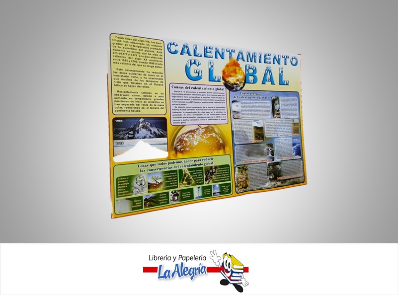 AFICHE GRANDE CALENTAMIENTO GLOBAL MARCA S/M