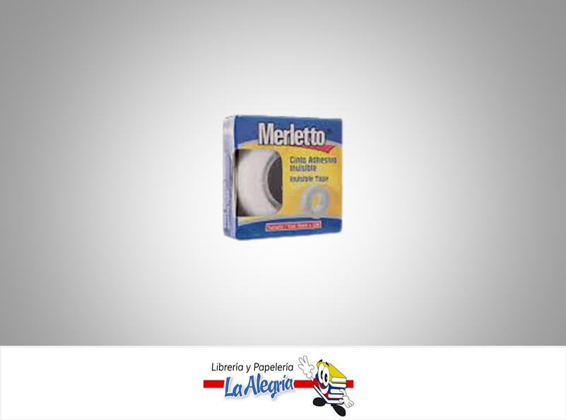 CINTA ADHESIVA INVISIBLE 1.8CMX33M MARCA MERLETTO