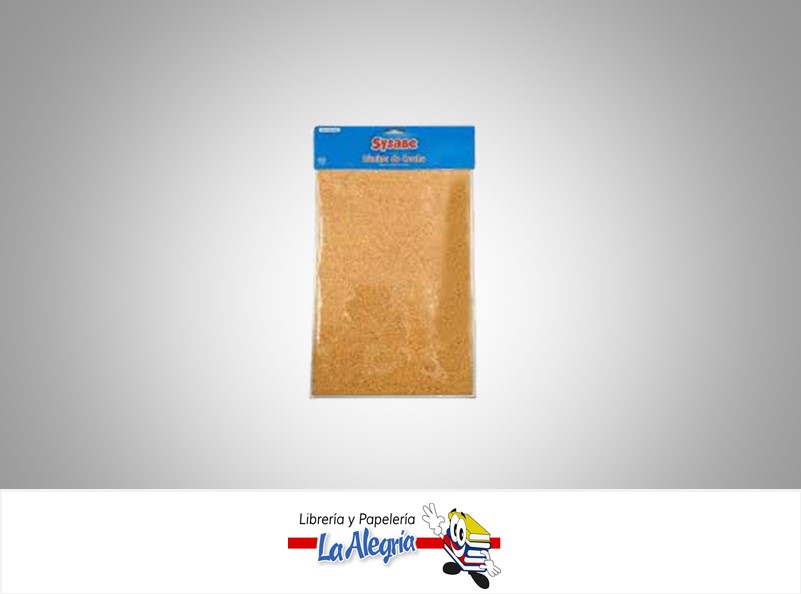 LAMINA DE CORCHO 29.7X21X0.2CM CARTA MARCA SYSABE
