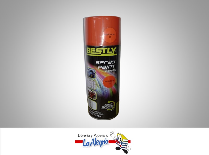 SPRAY ACRILICO 400ML NARANJA MARCA BESTLY