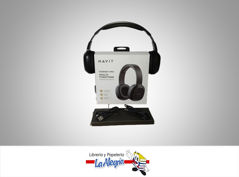 AUDIFONO INALAMBRICO H2590BT PRO MULTIFUNCION NEGRO MARCA HAVIT