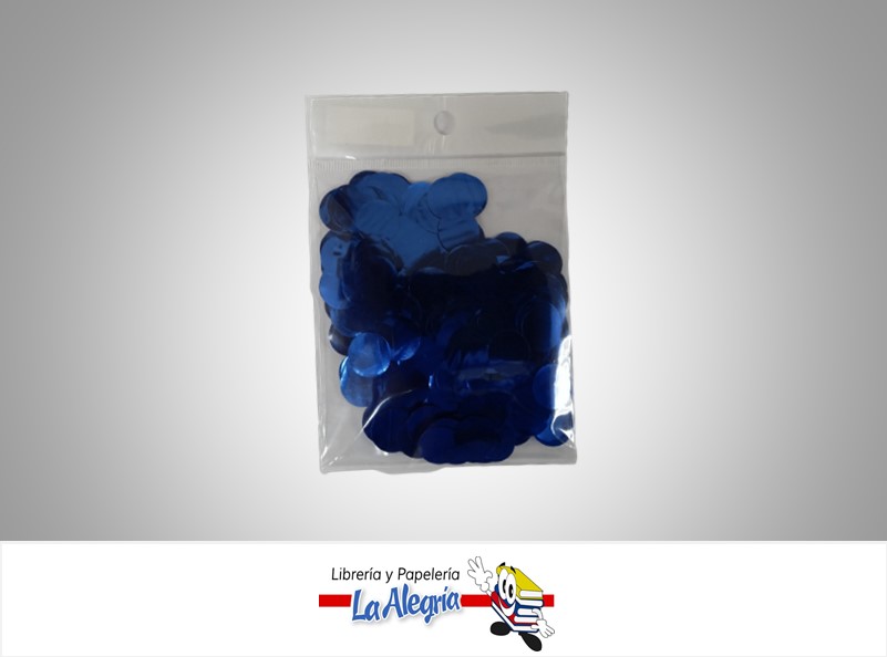 CONFETI PARA GLOBO AZUL MARCA S/M