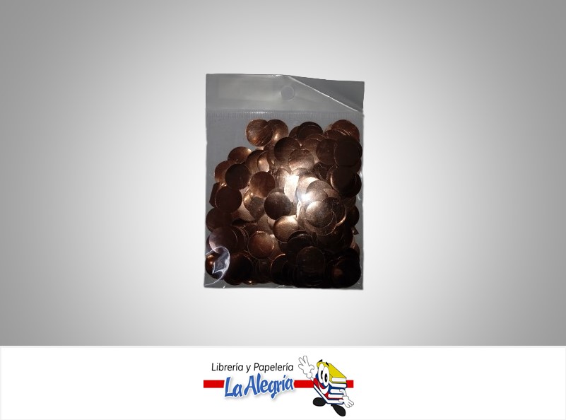 CONFETI PARA GLOBO BRONCE MARCA S/M