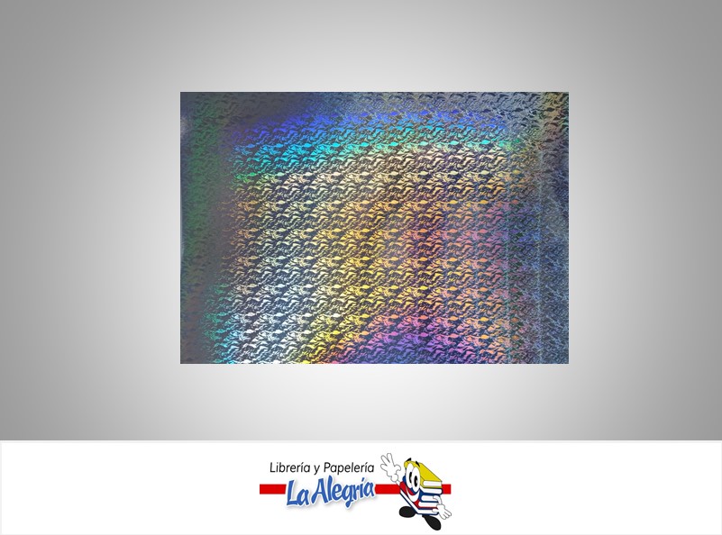 CARTULINA DOBLE FAZ HOLOGRAFICA 50X70 ELECTRA PLATA 230GR MARCA S/M