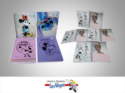 LIBRETA ESPIRAL 6 MATERIAS 144 HOJAS DISNEY MARCA PRIMAVERA