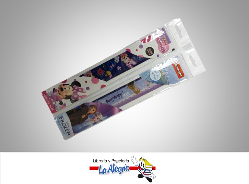 REGLA PLASTICA DISNEY NIÑA 30 CENTIMETROS MARCA PRIMAVERA