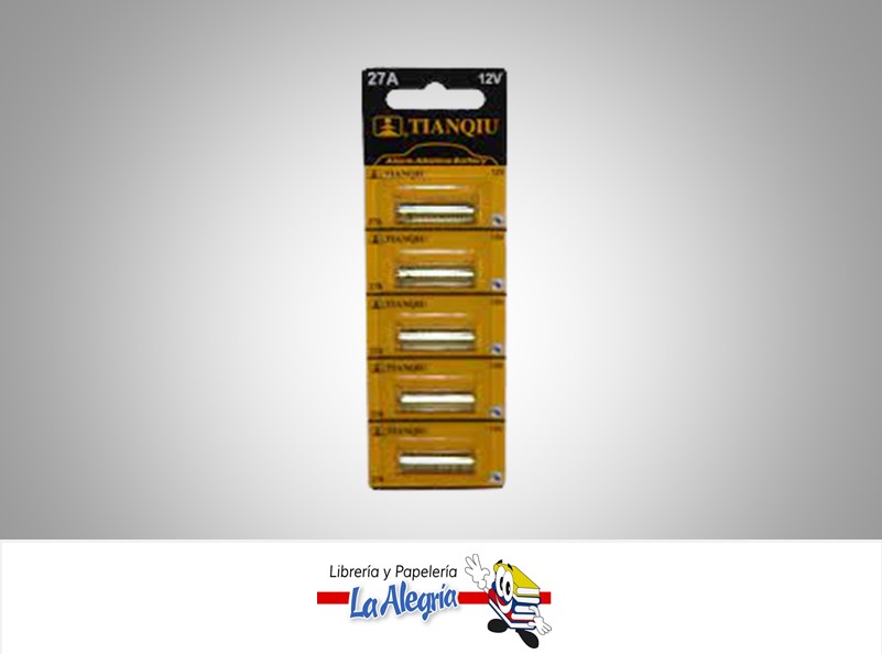 PILAS ALCALINAS DE ALARMA 12V 27A POR UND TIANQIU
