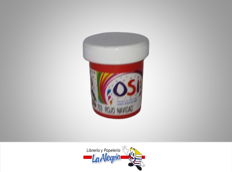 PINTURA AL FRIO 60CC ROJO NAVIDAD MARCA OSI