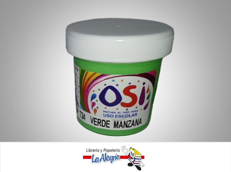PINTURA AL FRIO 60CC VERDE MANZANA MARCA OSI