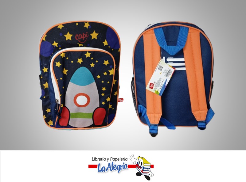 MORRAL ESCOLAR MEDIANO KIDS COHETE 12310143 MARCA CAPI