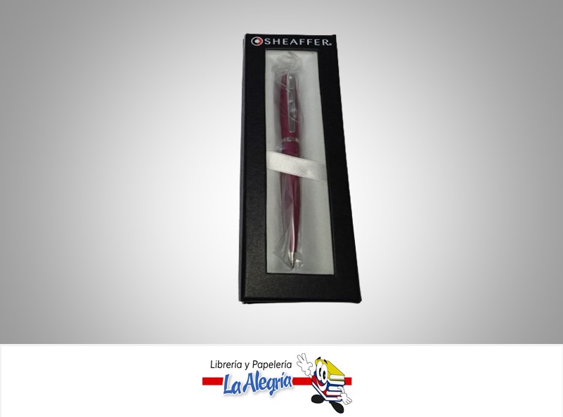 BOLIGRAFO RETRACTIL VFM CROMADO ROJO MARCA SHEAFFER