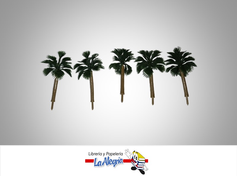PALMERA PARA MAQUETA 7.5 CM VERDE MARCA S/M