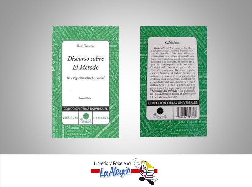 DISCURSO SOBRE EL METODO TEMATICA FILOSOFIA AUTOR RENE DESCARTES MARCA EL TREBOL