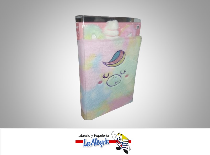 LIBRETA PELUCHE UNICORNIO PB83204 A5 MARCA MP
