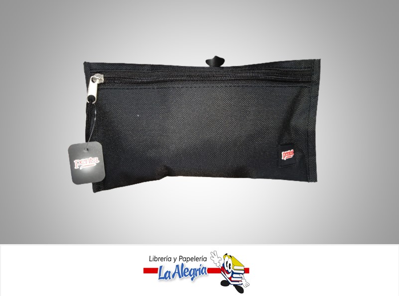 CARTUCHERA PLANA PBNBK 23.5X12.5 CM NEGRA  MARCA PENTA
