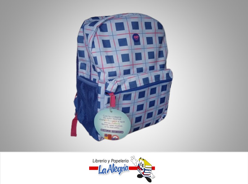 MORRAL ESCOLAR BLUE PINK 1259013 MARCA CAPI