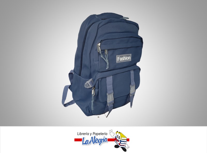 MORRAL ESCOLAR FASHION AZUL MARCA BOSSITO