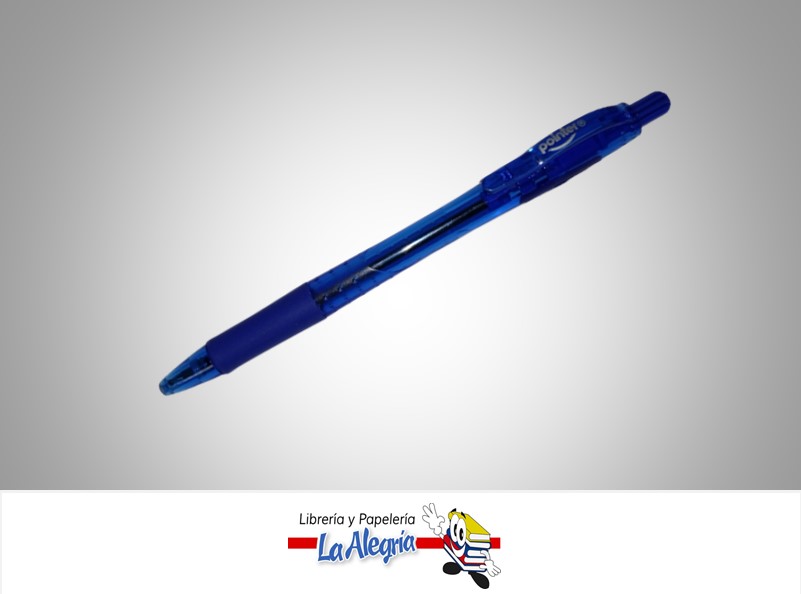 BOLIGRAFO SEMI GEL BP4007A 0.7 MM AZUL UND MARCA POINTER