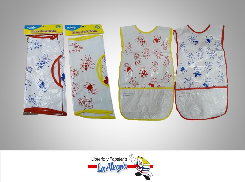 DELANTAL ESCOLAR INFANTIL PLASTICO BH2815W MARCA POINTER