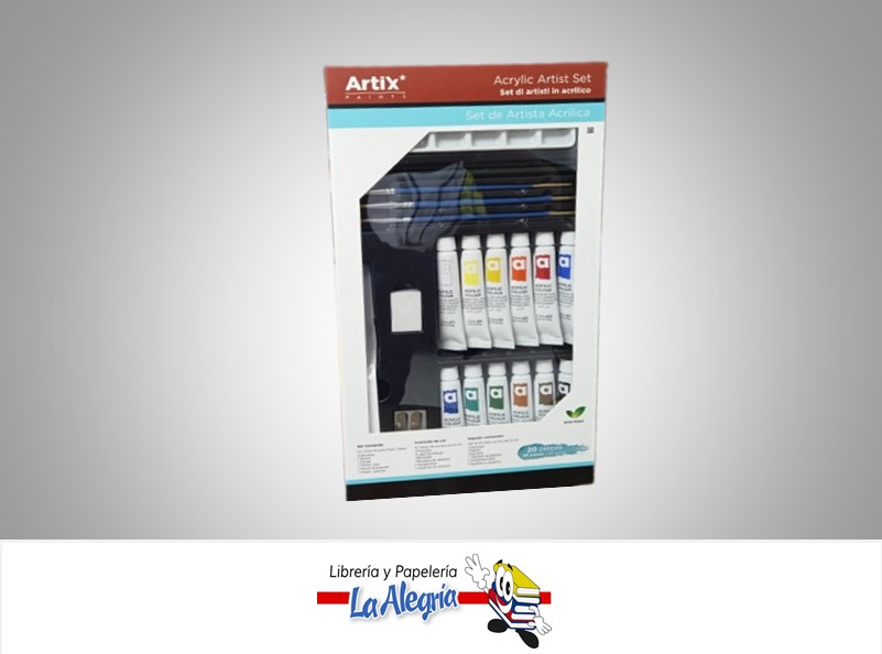 SET DE ARTISTA PINTURA ACRILICA PP195 20 PCS MARCA MP