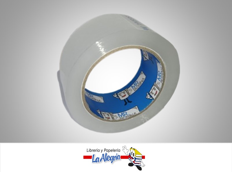 CINTA EMBALAR TRANSPARENTE 48MM X 50M UND MARCA MR. BOBINA